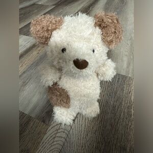 NWT Jellycat Little Pup Small Cream Tan 7” Plush Stuffed Animal